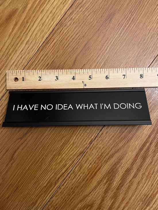 none Other - Black Desk Name Plate